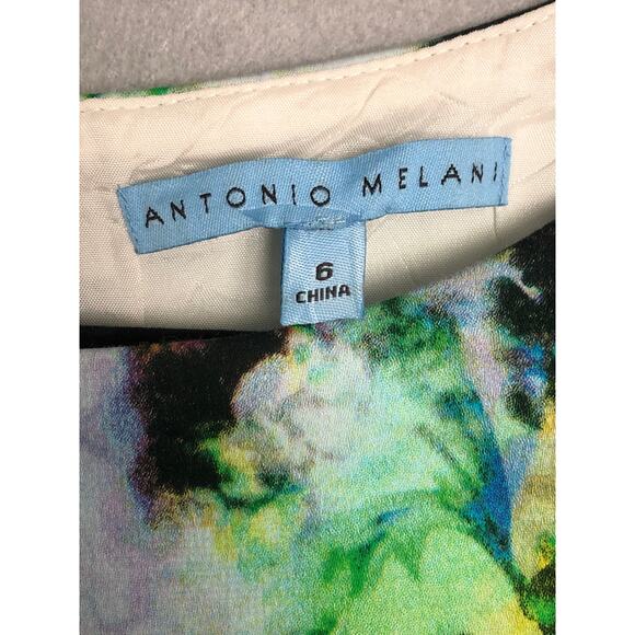 Antonio Melani Women's Size 6 Sleeveless Water Color Dress - Picture 2 of 6